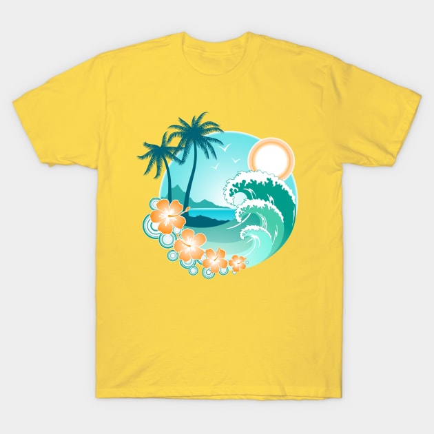 Vintage Summer T-Shirt by vladocar